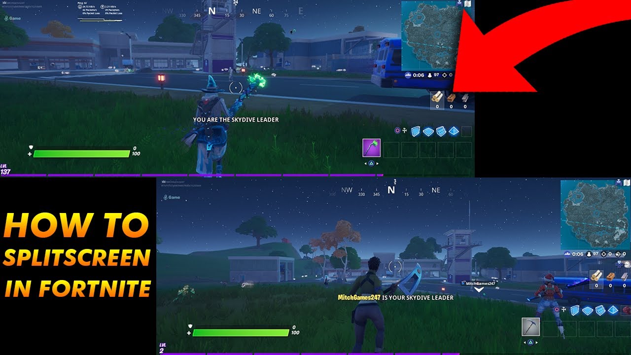 Fortnite Split Screen Mode